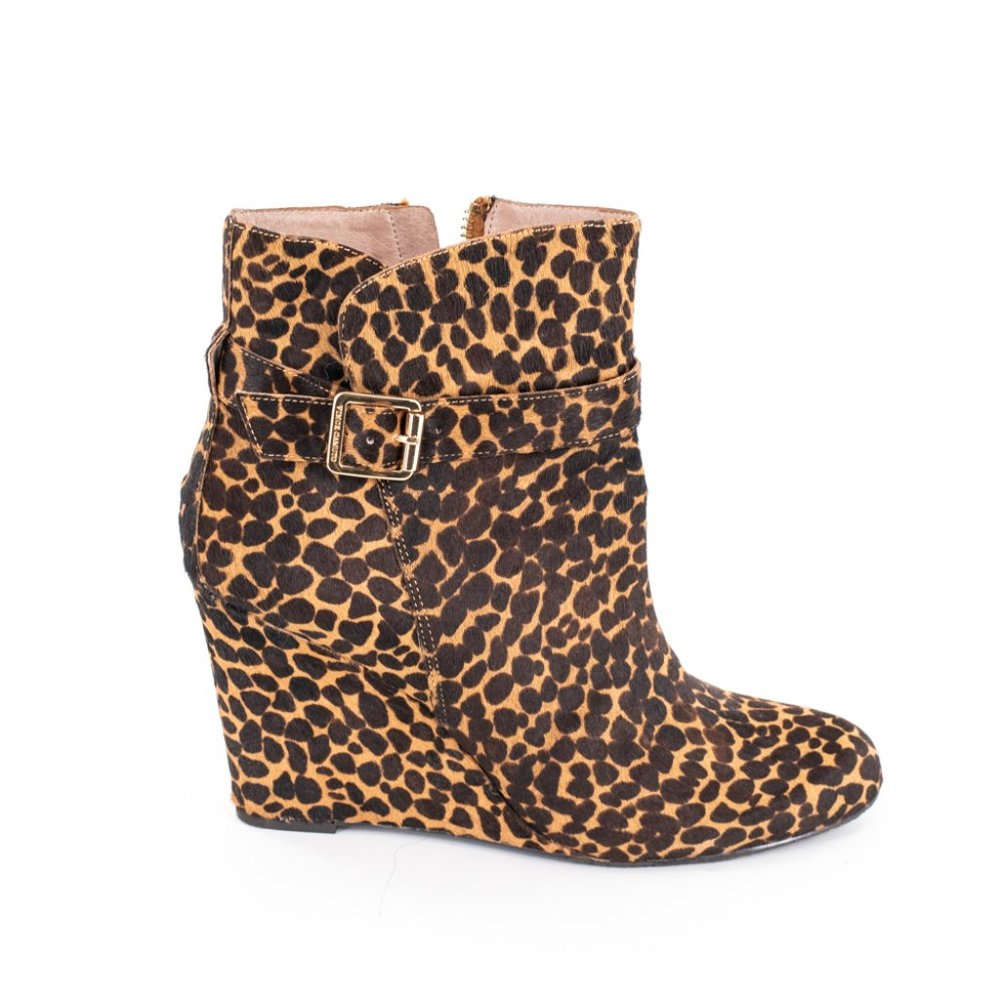 vince camuto animal print booties